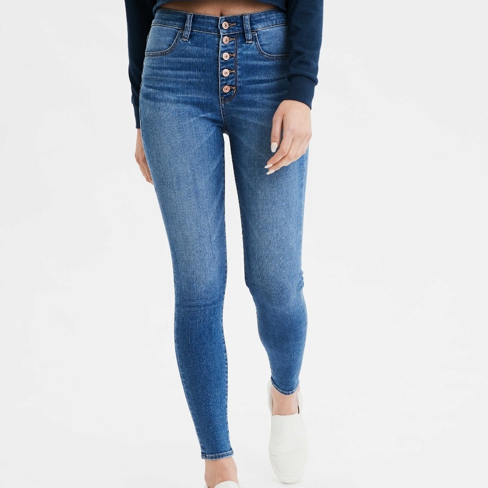 American Eagle super high waist jeans